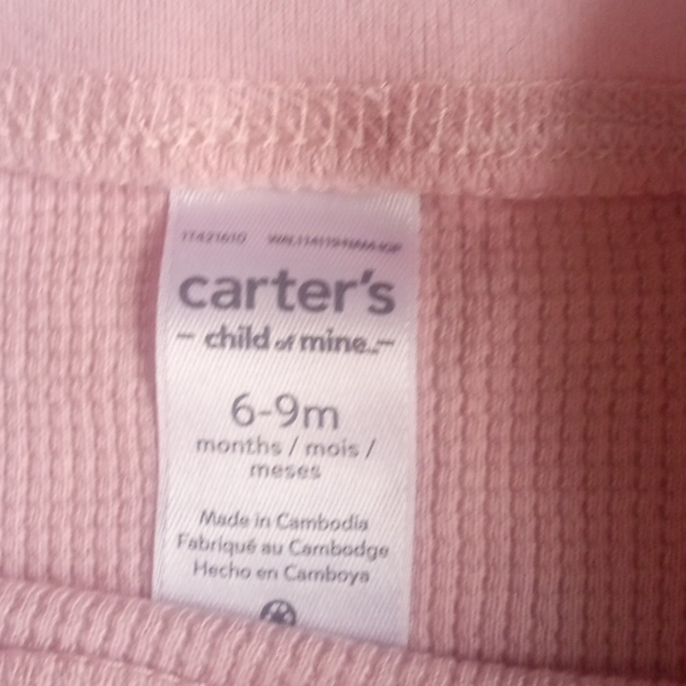 Carter's Pink Ribbed Baby Two Piece Set - Picture 4 of 9